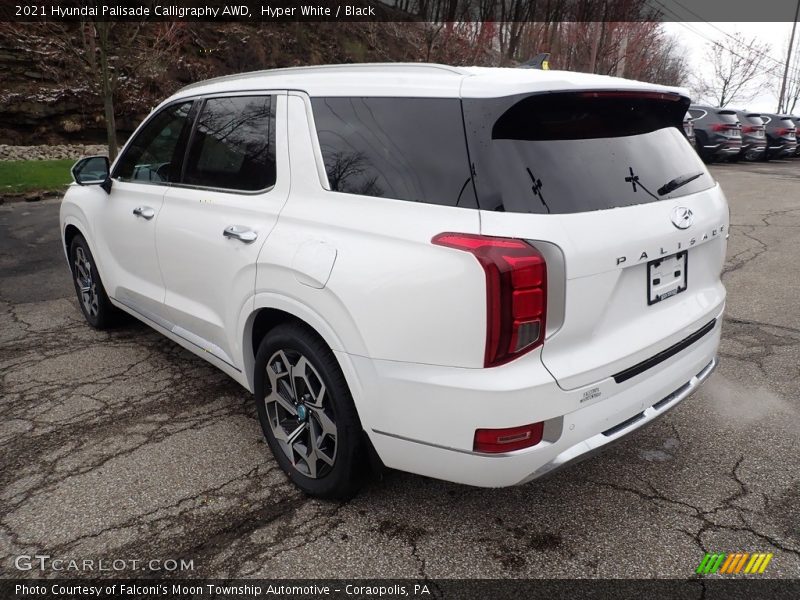 Hyper White / Black 2021 Hyundai Palisade Calligraphy AWD