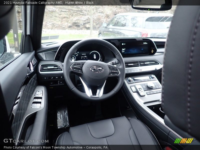 Hyper White / Black 2021 Hyundai Palisade Calligraphy AWD