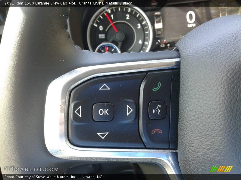Granite Crystal Metallic / Black 2021 Ram 1500 Laramie Crew Cab 4x4