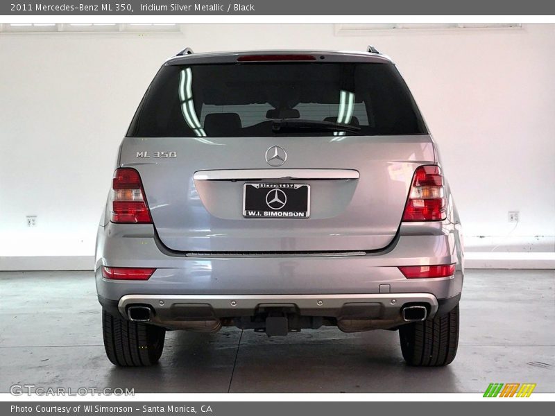 Iridium Silver Metallic / Black 2011 Mercedes-Benz ML 350