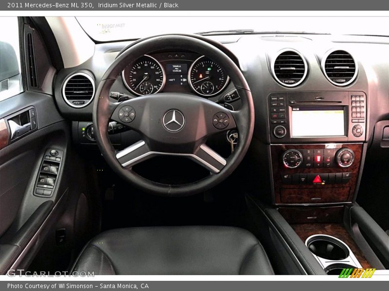 Iridium Silver Metallic / Black 2011 Mercedes-Benz ML 350