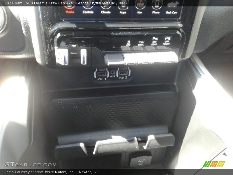 Granite Crystal Metallic / Black 2021 Ram 1500 Laramie Crew Cab 4x4