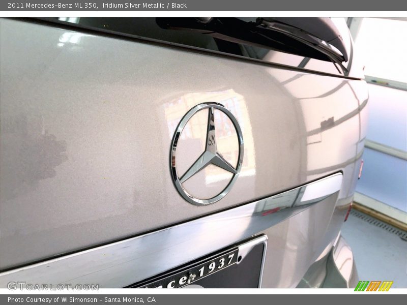 Iridium Silver Metallic / Black 2011 Mercedes-Benz ML 350