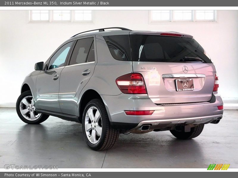 Iridium Silver Metallic / Black 2011 Mercedes-Benz ML 350