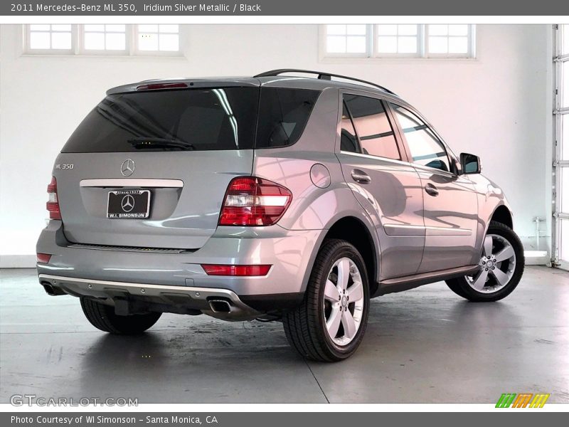 Iridium Silver Metallic / Black 2011 Mercedes-Benz ML 350
