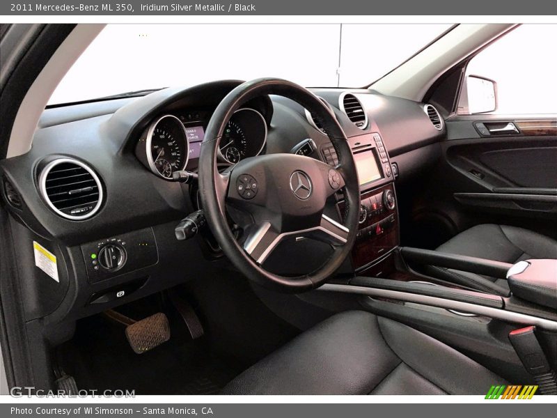 Iridium Silver Metallic / Black 2011 Mercedes-Benz ML 350