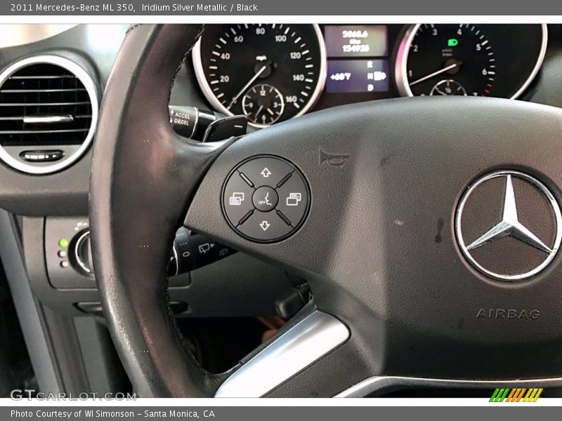 Iridium Silver Metallic / Black 2011 Mercedes-Benz ML 350