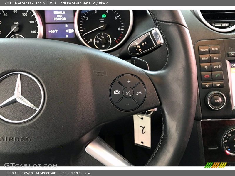 Iridium Silver Metallic / Black 2011 Mercedes-Benz ML 350