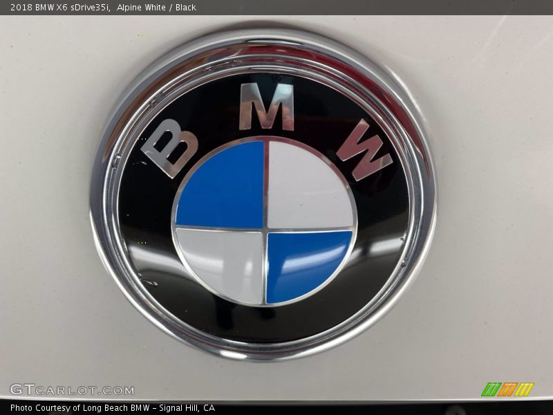 Alpine White / Black 2018 BMW X6 sDrive35i