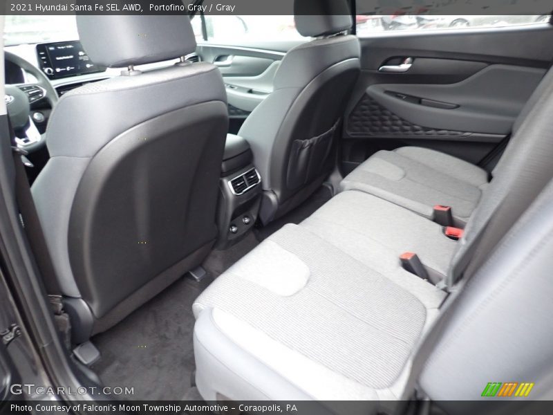 Portofino Gray / Gray 2021 Hyundai Santa Fe SEL AWD