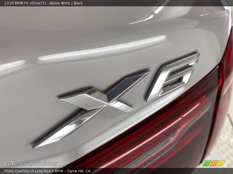 Alpine White / Black 2018 BMW X6 sDrive35i