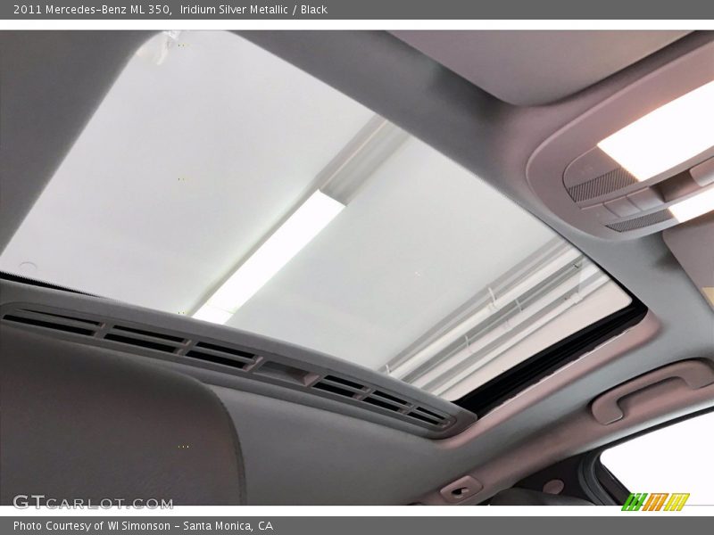 Iridium Silver Metallic / Black 2011 Mercedes-Benz ML 350