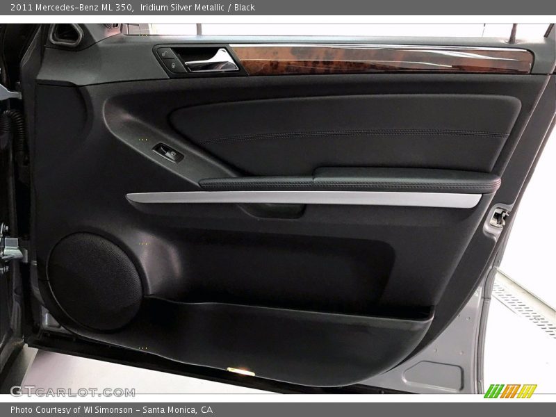 Iridium Silver Metallic / Black 2011 Mercedes-Benz ML 350