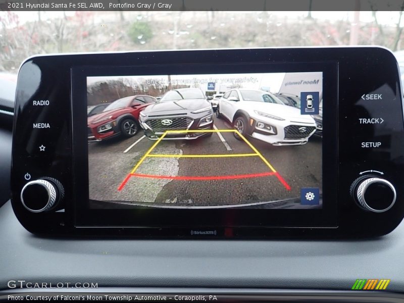 Portofino Gray / Gray 2021 Hyundai Santa Fe SEL AWD