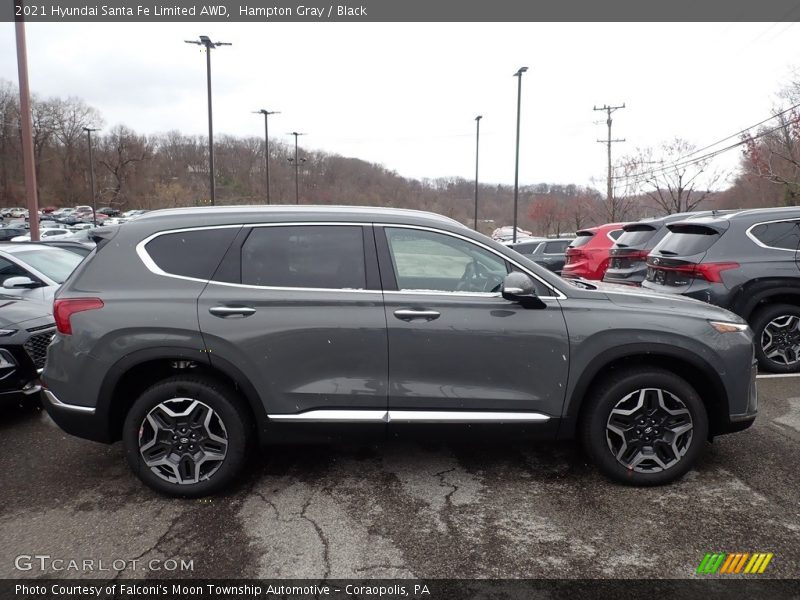 Hampton Gray / Black 2021 Hyundai Santa Fe Limited AWD