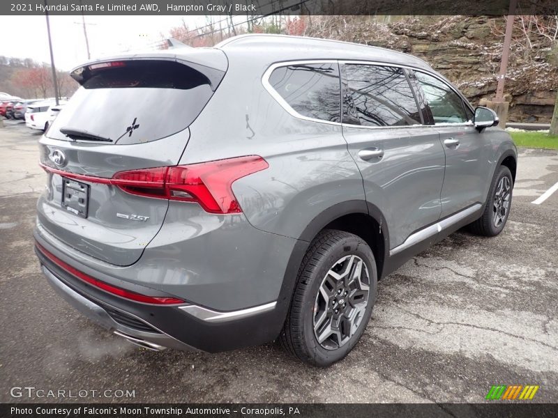 Hampton Gray / Black 2021 Hyundai Santa Fe Limited AWD