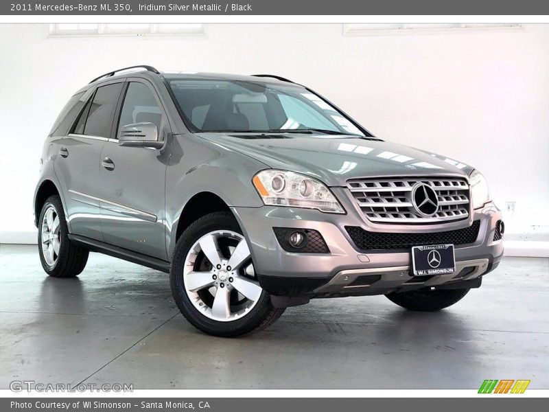 Iridium Silver Metallic / Black 2011 Mercedes-Benz ML 350