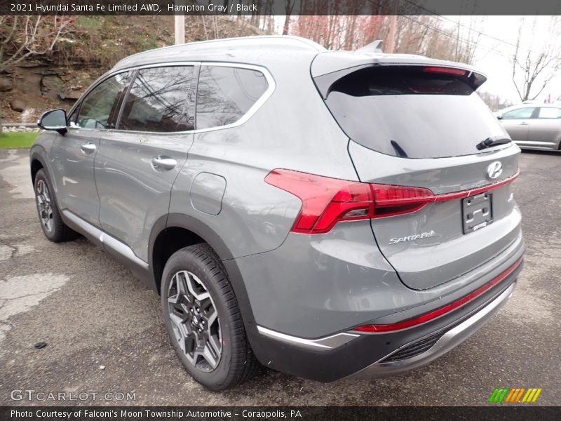 Hampton Gray / Black 2021 Hyundai Santa Fe Limited AWD
