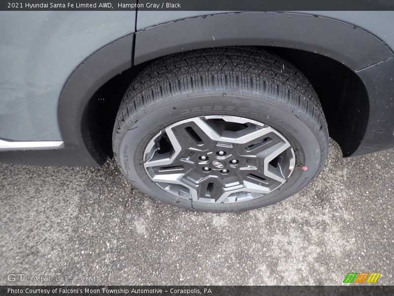 Hampton Gray / Black 2021 Hyundai Santa Fe Limited AWD