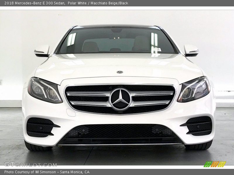 Polar White / Macchiato Beige/Black 2018 Mercedes-Benz E 300 Sedan