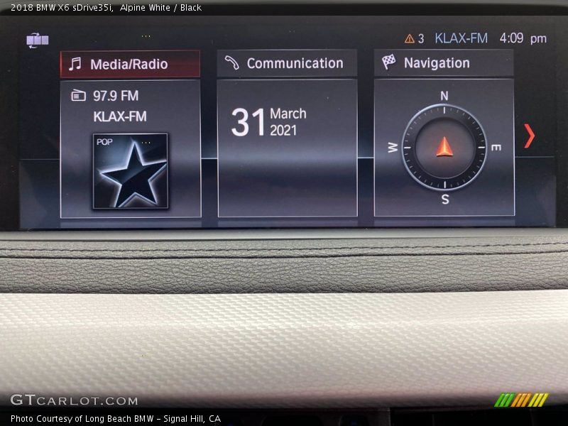 Alpine White / Black 2018 BMW X6 sDrive35i