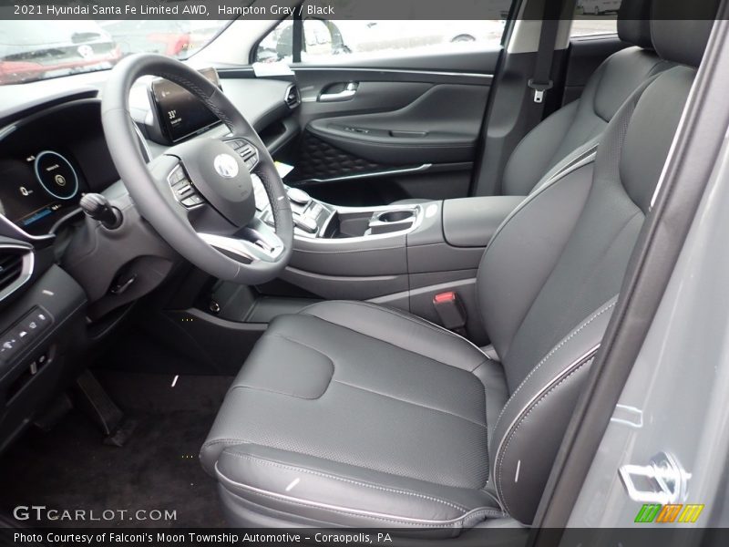 Hampton Gray / Black 2021 Hyundai Santa Fe Limited AWD
