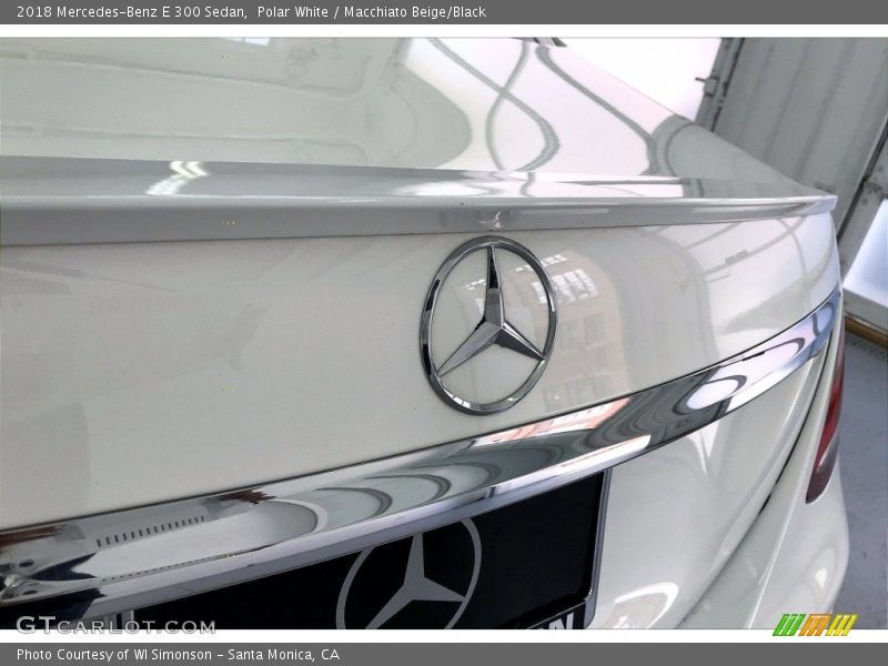 Polar White / Macchiato Beige/Black 2018 Mercedes-Benz E 300 Sedan