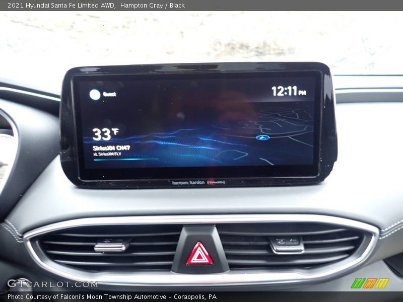 Hampton Gray / Black 2021 Hyundai Santa Fe Limited AWD