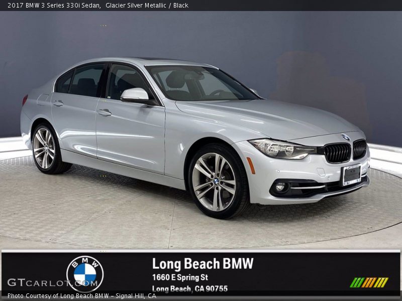 Glacier Silver Metallic / Black 2017 BMW 3 Series 330i Sedan