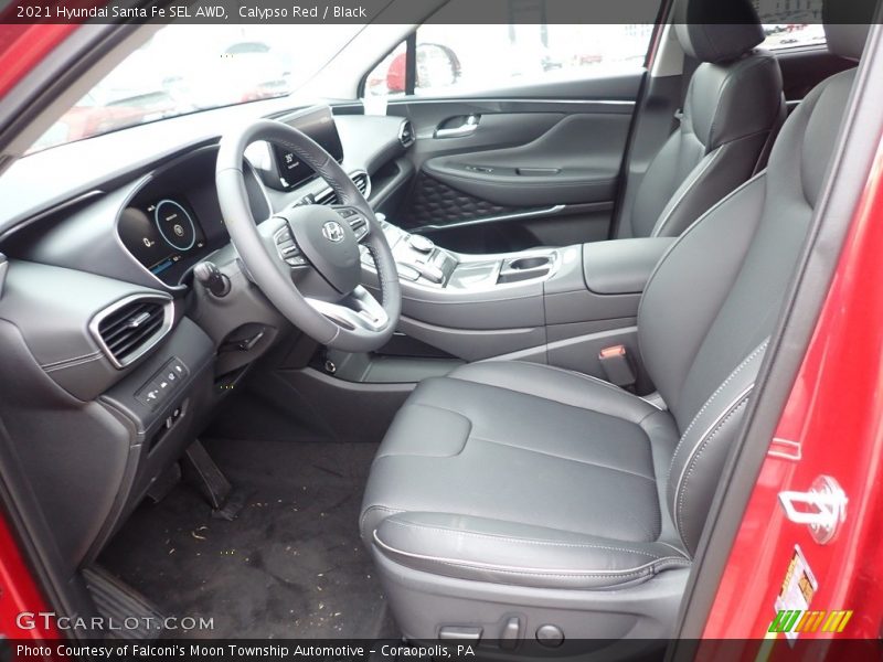 Front Seat of 2021 Santa Fe SEL AWD
