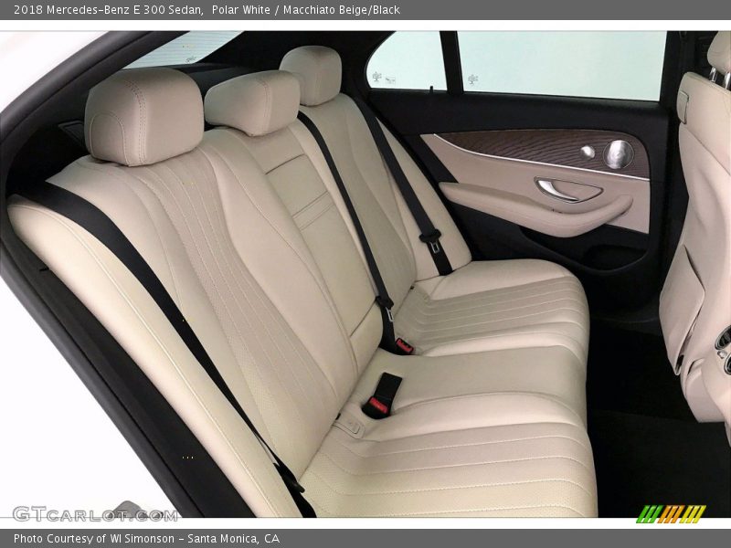Polar White / Macchiato Beige/Black 2018 Mercedes-Benz E 300 Sedan