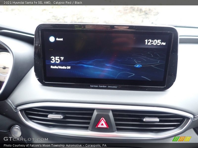 Calypso Red / Black 2021 Hyundai Santa Fe SEL AWD