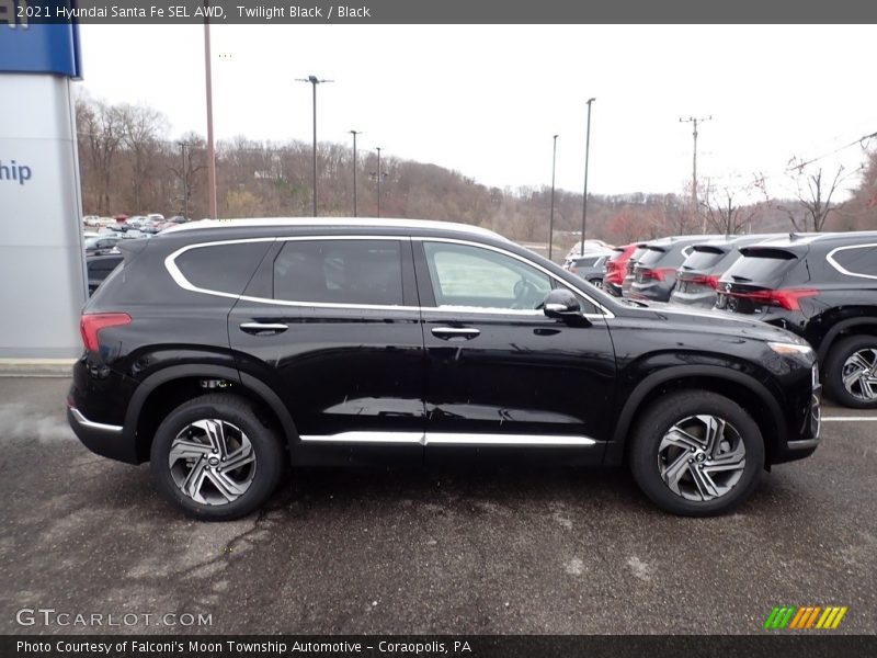 Twilight Black / Black 2021 Hyundai Santa Fe SEL AWD
