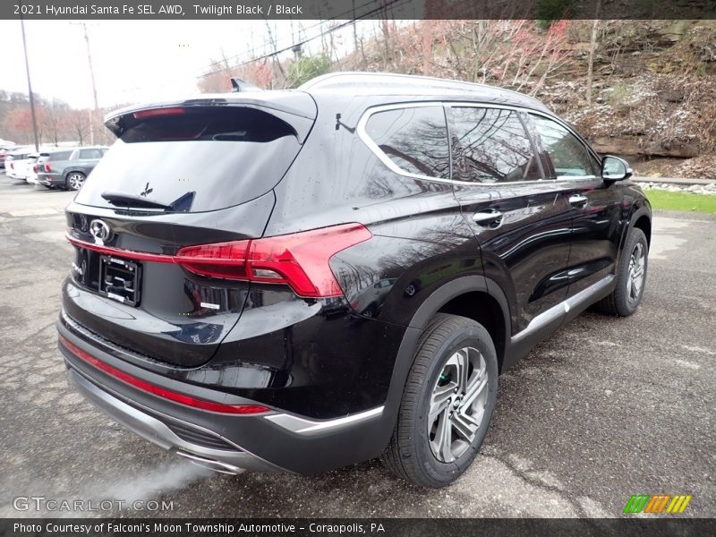 Twilight Black / Black 2021 Hyundai Santa Fe SEL AWD