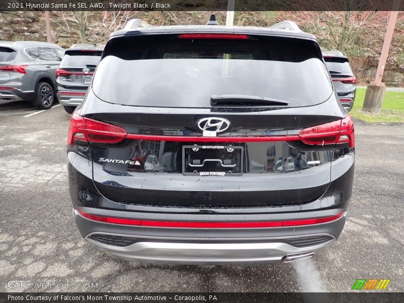 Twilight Black / Black 2021 Hyundai Santa Fe SEL AWD