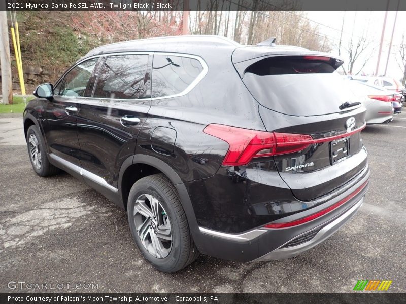 Twilight Black / Black 2021 Hyundai Santa Fe SEL AWD