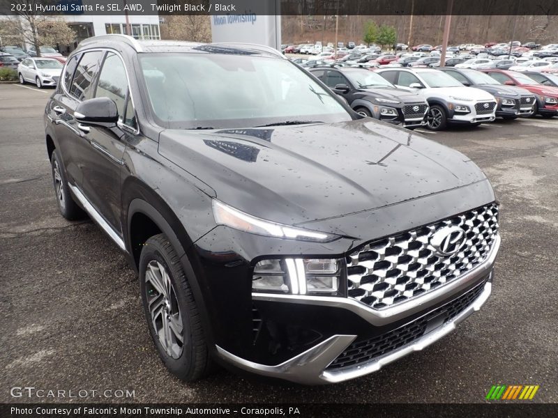 Twilight Black / Black 2021 Hyundai Santa Fe SEL AWD