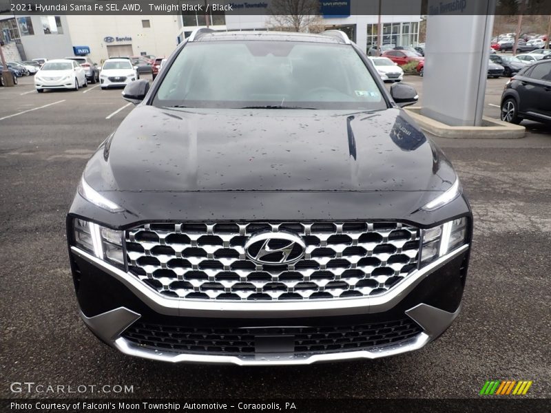 Twilight Black / Black 2021 Hyundai Santa Fe SEL AWD