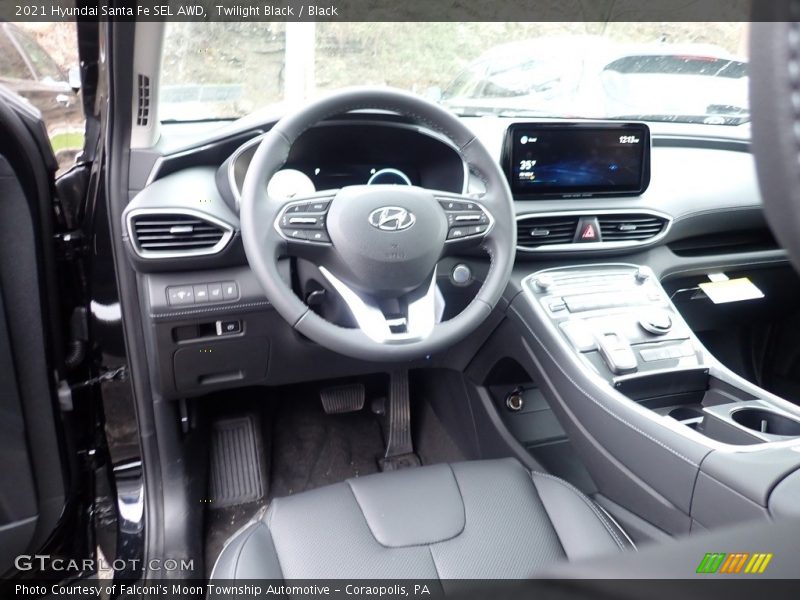 Twilight Black / Black 2021 Hyundai Santa Fe SEL AWD