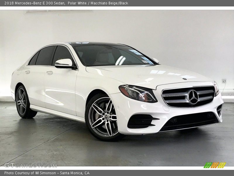 Polar White / Macchiato Beige/Black 2018 Mercedes-Benz E 300 Sedan