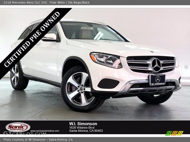Polar White / Silk Beige/Black 2018 Mercedes-Benz GLC 300
