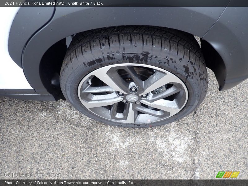 Chalk White / Black 2021 Hyundai Kona Limited AWD