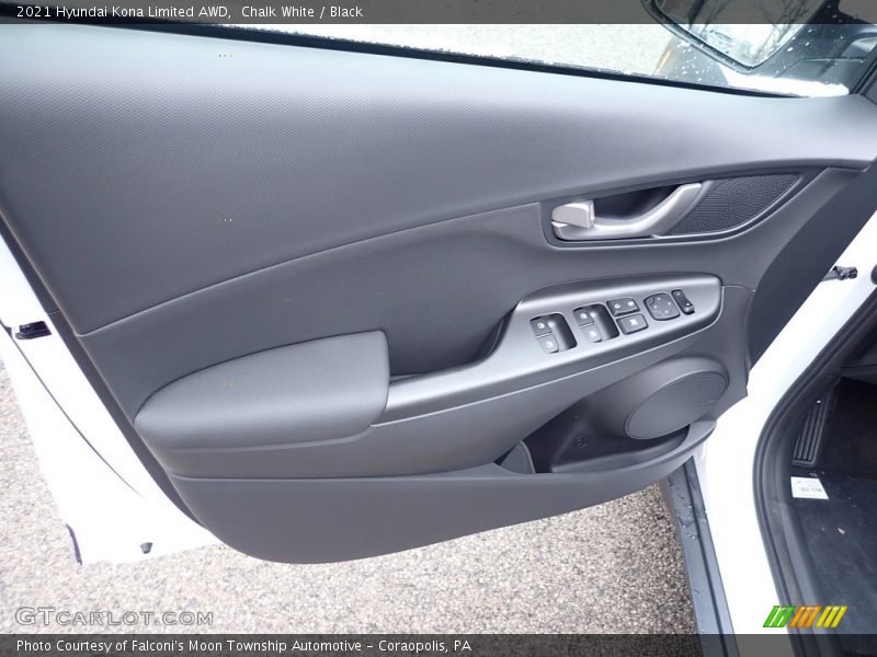 Chalk White / Black 2021 Hyundai Kona Limited AWD