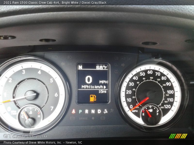 Bright White / Diesel Gray/Black 2021 Ram 1500 Classic Crew Cab 4x4