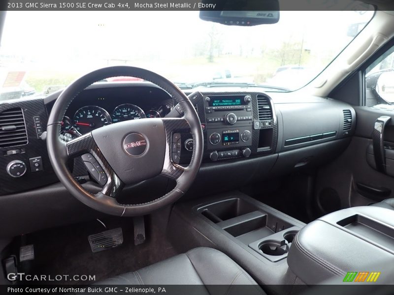 Mocha Steel Metallic / Ebony 2013 GMC Sierra 1500 SLE Crew Cab 4x4