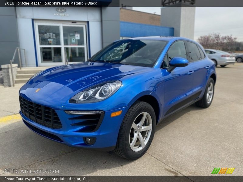 Sapphire Blue Metallic / Black 2018 Porsche Macan