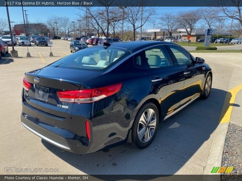 Horizon Blue / Black 2017 Kia Optima EX Hybrid