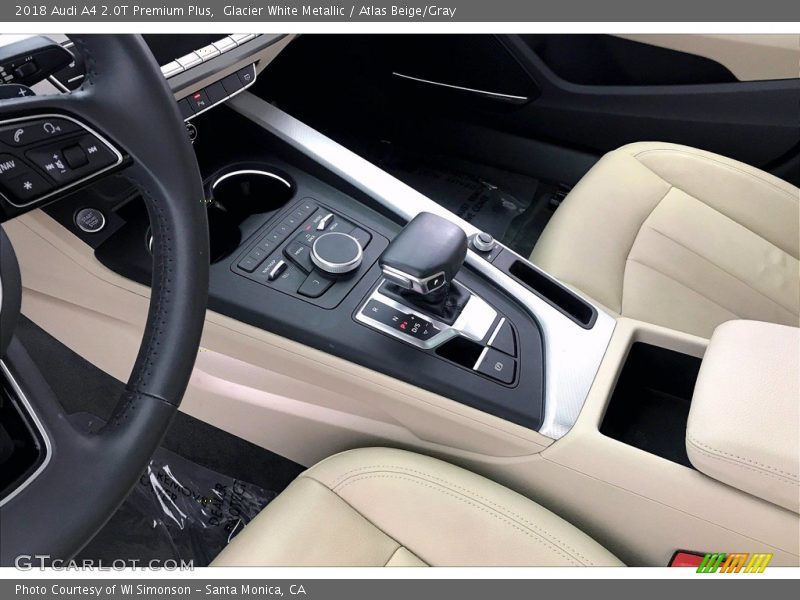 Glacier White Metallic / Atlas Beige/Gray 2018 Audi A4 2.0T Premium Plus