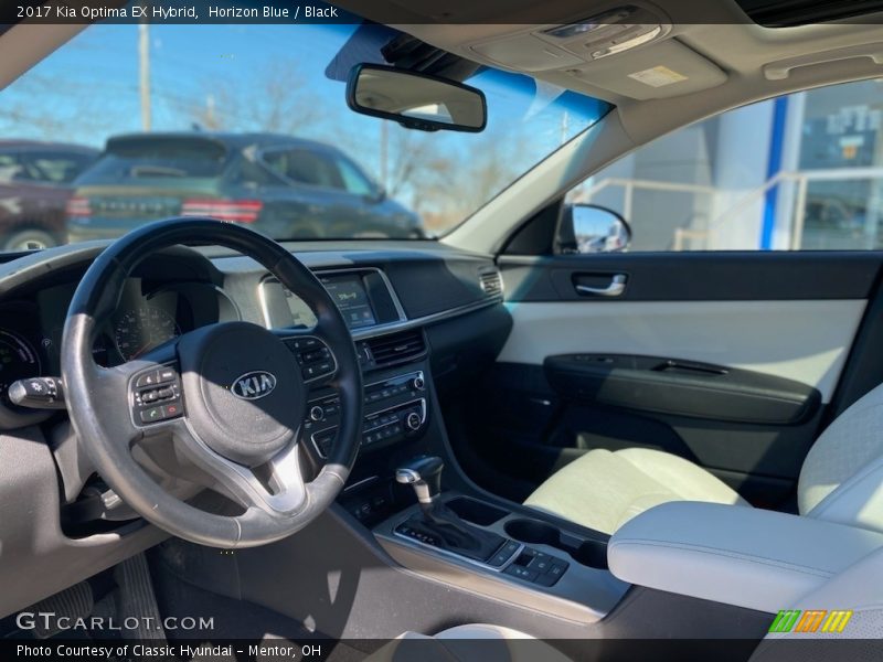 Horizon Blue / Black 2017 Kia Optima EX Hybrid