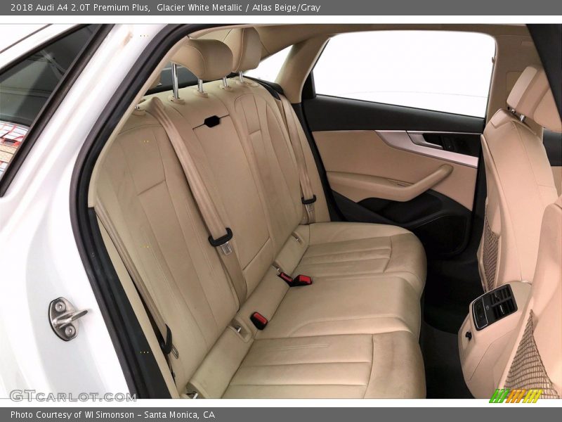 Glacier White Metallic / Atlas Beige/Gray 2018 Audi A4 2.0T Premium Plus